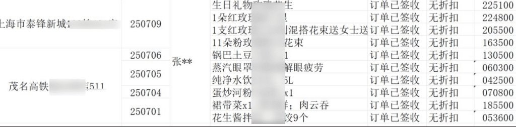 如何查看美团外卖订单的下单时间、配送地址及菜品明细