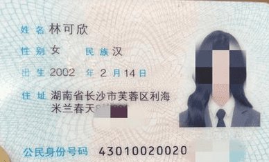 输入身份证号即可查询个人户籍信息及身份证正反面照片